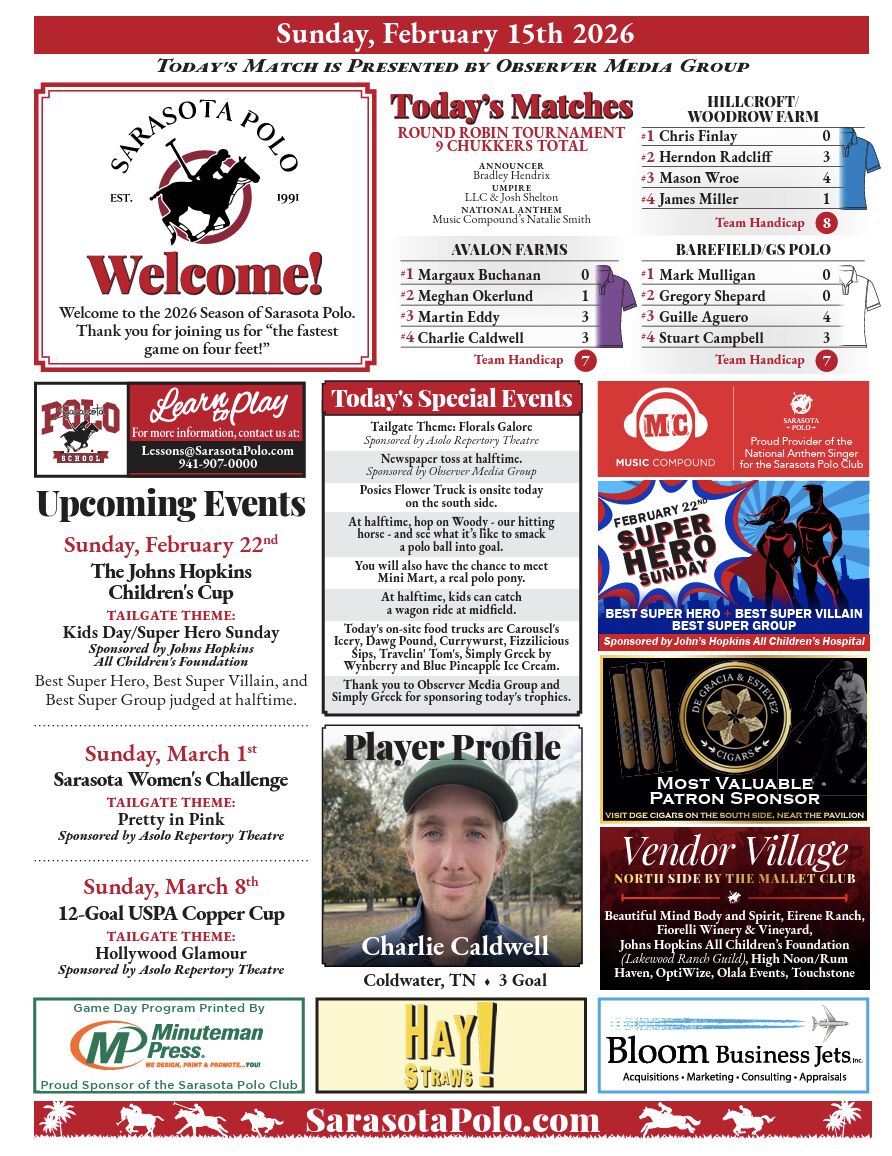 Sunday, February 15th 2026