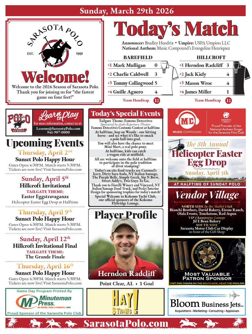 Sunday, March 29th 2026