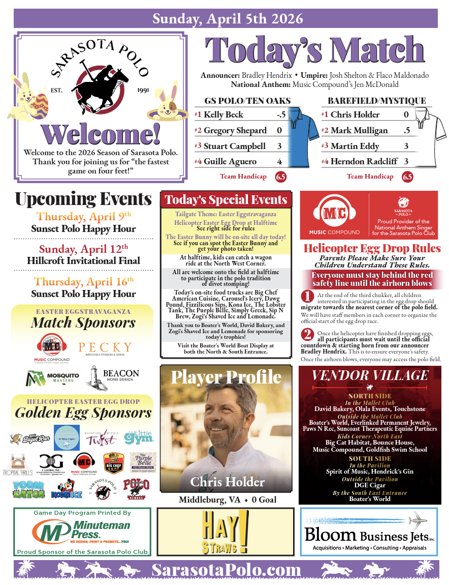 Sunday, April 5th 2026