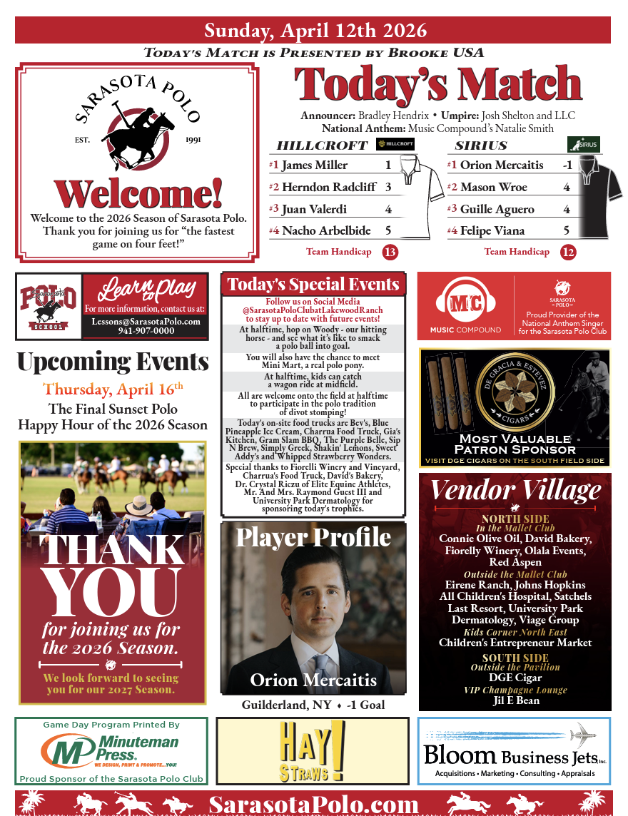 Sunday, April 12th 2026